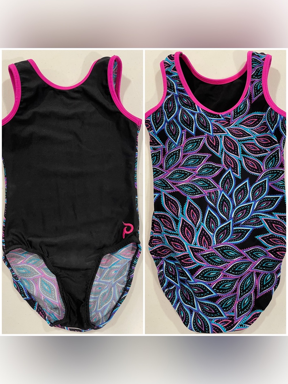 Plum CS-CM Paisley Flipside Leotard
